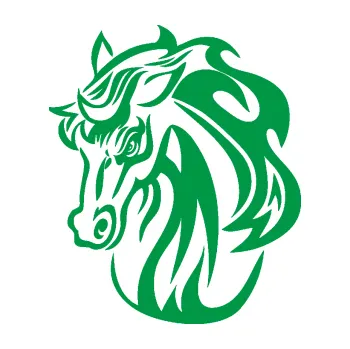 Samolepící dekorace SAMOLEPKA Kůň 069 levá hlava s hřívou (12 - zelená) NA AUTO, NÁLEPKA, FÓLIE, POLEP, TUNING, VLASTNÍ TEXT, TISK, AUTOSAMOLEPKY.cz, POLEPY, OBRÁZEK, LOGO, SAMOLEPKY