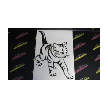 Samolepící dekorace SAMOLEPKA Koťátko 004 pravá (17 - šedá) NA AUTO, NÁLEPKA, FÓLIE, POLEP, TUNING, VLASTNÍ TEXT, TISK, AUTOSAMOLEPKY.cz, POLEPY, OBRÁZEK, LOGO, SAMOLEPKY