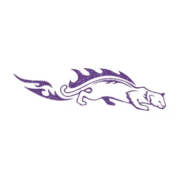 Samolepicí dekorace na vozidlo Animal flames 056 pravá puma (87 - Ultra Metalic fialová) SAMOLEPKA NA AUTO, NÁLEPKA, FÓLIE, POLEP, TUNING, VLASTNÍ TEXT, TISK, AUTOSAMOLEPKY.cz, POLEPY, OBRÁZEK, LOGO, 3D STICKERS