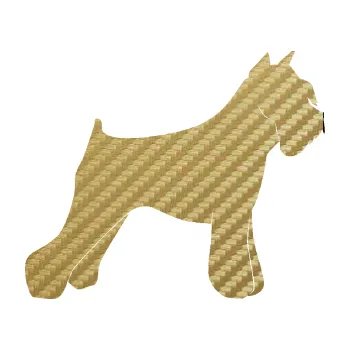 Polep vozidla SAMOLEPKA Pes 091 pravá Knírač (59 - 3D karbon zlatý) NA AUTO, NÁLEPKA, FÓLIE, POLEP, TUNING, VLASTNÍ TEXT, TISK, AUTOSAMOLEPKY.cz, POLEPY, OBRÁZEK, LOGO, SAMOLEPKY