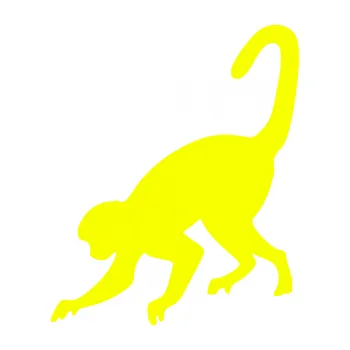 Samolepící dekorace Opice 002 levá (70 - Fluorescentní žlutá) SAMOLEPKA NA AUTO, NÁLEPKA, FÓLIE, POLEP, TUNING, VLASTNÍ TEXT, TISK, AUTOSAMOLEPKY.cz, POLEPY, OBRÁZEK, LOGO, 3D STICKERS