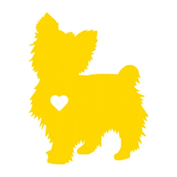 Polep vozidla SAMOLEPKA Pes 148 levá Jorkšírský teriér (13 - jasně žlutá) NA AUTO, NÁLEPKA, FÓLIE, POLEP, TUNING, VLASTNÍ TEXT, TISK, AUTOSAMOLEPKY.cz, POLEPY, OBRÁZEK, LOGO, SAMOLEPKY