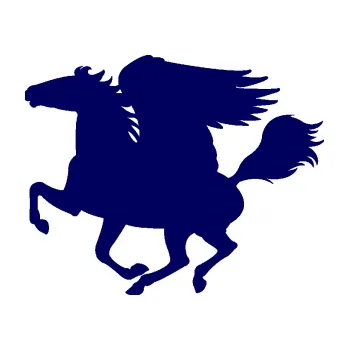 Samolepící dekorace Pegas 001 levá okřídlený kůň (23 - tmavě modrá) SAMOLEPKA NA AUTO, NÁLEPKA, FÓLIE, POLEP, TUNING, VLASTNÍ TEXT, TISK, AUTOSAMOLEPKY.cz, POLEPY, OBRÁZEK, LOGO, 3D STICKERS