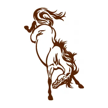 Samolepící dekorace Kůň 053 pravá výkop zadníma nohama (15 - hnědá) SAMOLEPKA NA AUTO, NÁLEPKA, FÓLIE, POLEP, TUNING, VLASTNÍ TEXT, TISK, AUTOSAMOLEPKY.cz, POLEPY, OBRÁZEK, LOGO, 3D STICKERS