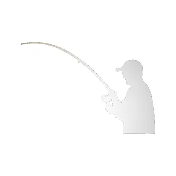 Polep vozidla SAMOLEPKA Rybář 001 levá (82 - odrazková reflexní bílá) NA AUTO, NÁLEPKA, FÓLIE, POLEP, TUNING, VLASTNÍ TEXT, TISK, AUTOSAMOLEPKY.cz, POLEPY, OBRÁZEK, LOGO, SAMOLEPKY