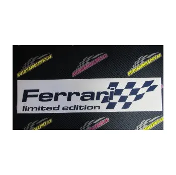 Polep vozidla SAMOLEPKA Ferrari limited edition pravá (10 - červená) NA AUTO, NÁLEPKA, FÓLIE, POLEP, TUNING, VLASTNÍ TEXT, TISK, AUTOSAMOLEPKY.cz, POLEPY, OBRÁZEK, LOGO, SAMOLEPKY