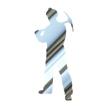 Samolepící dekorace Horník 001 levá (80 - chrom fólie stříbrná zrcadlová) SAMOLEPKA NA AUTO, NÁLEPKA, FÓLIE, POLEP, TUNING, VLASTNÍ TEXT, TISK, AUTOSAMOLEPKY.cz, POLEPY, OBRÁZEK, LOGO, 3D STICKERS