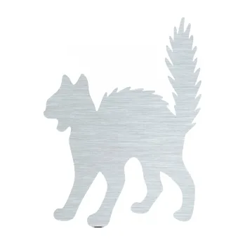 Samolepící dekorace SAMOLEPKA Kočka 013 levá (61 - škrábaný hliník) NA AUTO, NÁLEPKA, FÓLIE, POLEP, TUNING, VLASTNÍ TEXT, TISK, AUTOSAMOLEPKY.cz, POLEPY, OBRÁZEK, LOGO, SAMOLEPKY