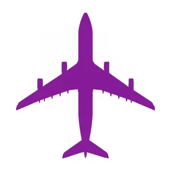 Polep vozidla SAMOLEPKA Letadlo 005 (14 - fialová) NA AUTO, NÁLEPKA, FÓLIE, POLEP, TUNING, VLASTNÍ TEXT, TISK, AUTOSAMOLEPKY.cz, POLEPY, OBRÁZEK, LOGO, SAMOLEPKY