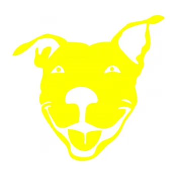 Polep vozidla Pes 072 levá Pitbull (05 - žlutá citron) SAMOLEPKA NA AUTO, NÁLEPKA, FÓLIE, POLEP, TUNING, VLASTNÍ TEXT, TISK, AUTOSAMOLEPKY.cz, POLEPY, OBRÁZEK, LOGO, 3D STICKERS