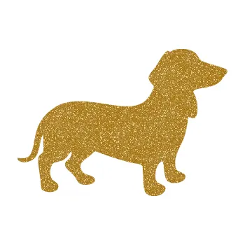 Polep vozidla SAMOLEPKA Pes 112 pravá Jezevčík (92 - Ultra Metalic zlatá) NA AUTO, NÁLEPKA, FÓLIE, POLEP, TUNING, VLASTNÍ TEXT, TISK, AUTOSAMOLEPKY.cz, POLEPY, OBRÁZEK, LOGO, SAMOLEPKY