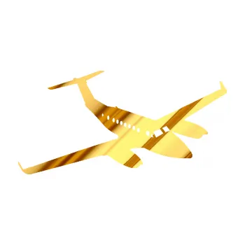 Polep vozidla SAMOLEPKA Letadlo 010 pravá (81 - chrom fólie zlatá zrcadlová) NA AUTO, NÁLEPKA, FÓLIE, POLEP, TUNING, VLASTNÍ TEXT, TISK, AUTOSAMOLEPKY.cz, POLEPY, OBRÁZEK, LOGO, SAMOLEPKY