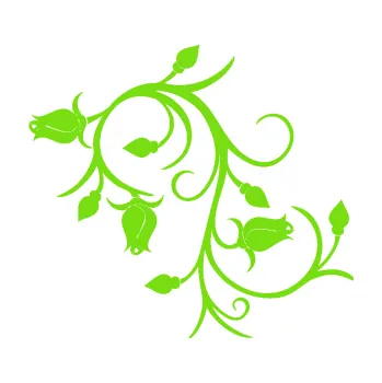 Samolepící dekorace SAMOLEPKA Květina dekor 009 levá růžičky (04 - zelená kawasaki) NA AUTO, NÁLEPKA, FÓLIE, POLEP, TUNING, VLASTNÍ TEXT, TISK, AUTOSAMOLEPKY.cz, POLEPY, OBRÁZEK, LOGO, SAMOLEPKY