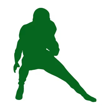 Polep vozidla SAMOLEPKA Americký fotbal 010 pravá (20 - tmavě zelená) NA AUTO, NÁLEPKA, FÓLIE, POLEP, TUNING, VLASTNÍ TEXT, TISK, AUTOSAMOLEPKY.cz, POLEPY, OBRÁZEK, LOGO, SAMOLEPKY