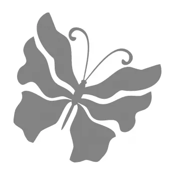 Samolepící dekorace Motýl 003 pravá (17 - šedá) SAMOLEPKA NA AUTO, NÁLEPKA, FÓLIE, POLEP, TUNING, VLASTNÍ TEXT, TISK, AUTOSAMOLEPKY.cz, POLEPY, OBRÁZEK, LOGO, 3D STICKERS