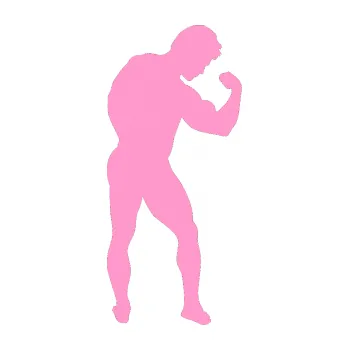 Polep vozidla Kulturista 005 pravá (24 - světle růžová) SAMOLEPKA NA AUTO, NÁLEPKA, FÓLIE, POLEP, TUNING, VLASTNÍ TEXT, TISK, AUTOSAMOLEPKY.cz, POLEPY, OBRÁZEK, LOGO, 3D STICKERS