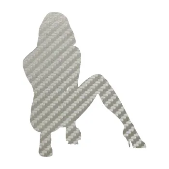 Polep vozidla Erotická žena 037 pravá (52 - 3D karbon stříbrný) SAMOLEPKA NA AUTO, NÁLEPKA, FÓLIE, POLEP, TUNING, VLASTNÍ TEXT, TISK, AUTOSAMOLEPKY.cz, POLEPY, OBRÁZEK, LOGO, 3D STICKERS