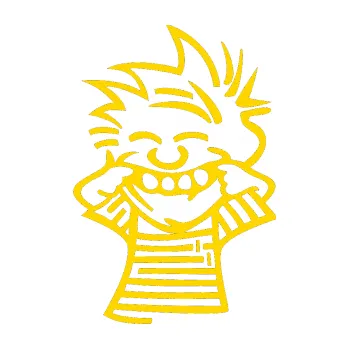 Samolepicí dekorace na vozidlo Boy vysmátej levá (13 - jasně žlutá) SAMOLEPKA NA AUTO, NÁLEPKA, FÓLIE, POLEP, TUNING, VLASTNÍ TEXT, TISK, AUTOSAMOLEPKY.cz, POLEPY, OBRÁZEK, LOGO, 3D STICKERS