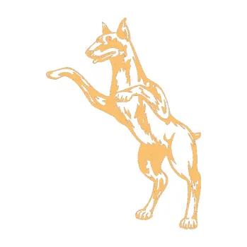 samolepka Pes 028 levá (08 - béžová) SAMOLEPKA NA AUTO, NÁLEPKA, FÓLIE, POLEP, TUNING, VLASTNÍ TEXT, TISK, AUTOSAMOLEPKY.cz, POLEPY, OBRÁZEK, LOGO, 3D STICKERS