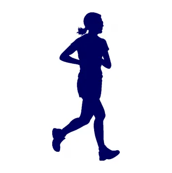 Polep vozidla Běžkyně 001 pravá jogging (23 - tmavě modrá) SAMOLEPKA NA AUTO, NÁLEPKA, FÓLIE, POLEP, TUNING, VLASTNÍ TEXT, TISK, AUTOSAMOLEPKY.cz, POLEPY, OBRÁZEK, LOGO, 3D STICKERS