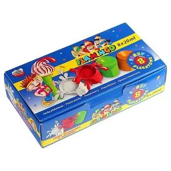 Set školních potřeb Farby plakatowe 8 kolorów