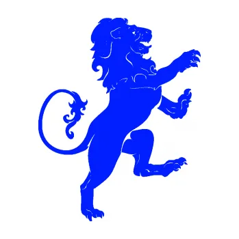 Samolepící dekorace Lev heraldika 004 pravá (19 - modrá dynamic) SAMOLEPKA NA AUTO, NÁLEPKA, FÓLIE, POLEP, TUNING, VLASTNÍ TEXT, TISK, AUTOSAMOLEPKY.cz, POLEPY, OBRÁZEK, LOGO, 3D STICKERS