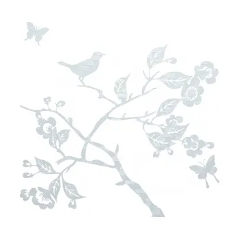 Samolepící dekorace SAMOLEPKA Interiér 005 pravá větvička s ptáčkem a motýlky (51 - 3D karbon bílý) NA AUTO, NÁLEPKA, FÓLIE, POLEP, TUNING, VLASTNÍ TEXT, TISK, AUTOSAMOLEPKY.cz, POLEPY, OBRÁZEK, LOGO, SAMOLEPKY