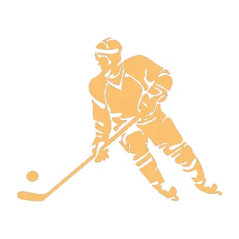 Samolepicí dekorace na vozidlo Hokejista 027 levá (08 - béžová) SAMOLEPKA NA AUTO, NÁLEPKA, FÓLIE, POLEP, TUNING, VLASTNÍ TEXT, TISK, AUTOSAMOLEPKY.cz, POLEPY, OBRÁZEK, LOGO, 3D STICKERS