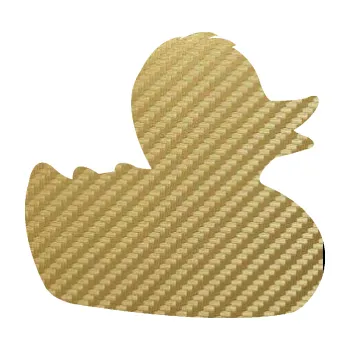 Samolepící dekorace Kachnička 001 pravá (59 - 3D karbon zlatý) SAMOLEPKA NA AUTO, NÁLEPKA, FÓLIE, POLEP, TUNING, VLASTNÍ TEXT, TISK, AUTOSAMOLEPKY.cz, POLEPY, OBRÁZEK, LOGO, 3D STICKERS