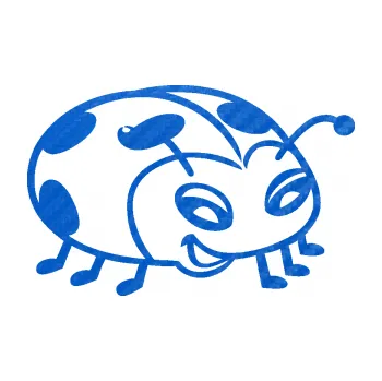 Samolepicí dekorace na vozidlo Beruška 004 pravá (57 - 3D karbon modrý) SAMOLEPKA NA AUTO, NÁLEPKA, FÓLIE, POLEP, TUNING, VLASTNÍ TEXT, TISK, AUTOSAMOLEPKY.cz, POLEPY, OBRÁZEK, LOGO, 3D STICKERS