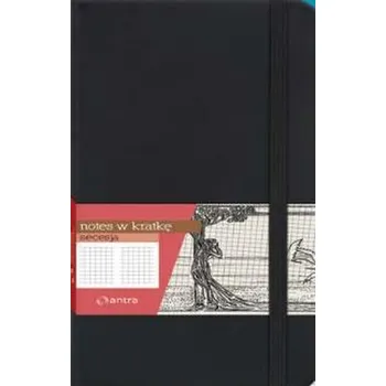 Set školních potřeb Notes A6 Kratka Secesja Czarny ANTRA