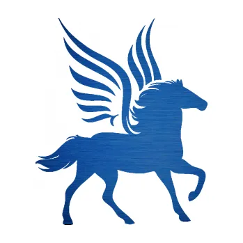 Samolepící dekorace SAMOLEPKA Pegas 002 pravá okřídlený kůň (65 - škrábaný kov modrý) NA AUTO, NÁLEPKA, FÓLIE, POLEP, TUNING, VLASTNÍ TEXT, TISK, AUTOSAMOLEPKY.cz, POLEPY, OBRÁZEK, LOGO, SAMOLEPKY