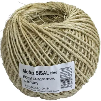 Stuha Motouz sisal natural, 140 g, 60 m