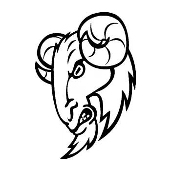 Samolepící dekorace SAMOLEPKA Kozel 003 levá (01 - černá) NA AUTO, NÁLEPKA, FÓLIE, POLEP, TUNING, VLASTNÍ TEXT, TISK, AUTOSAMOLEPKY.cz, POLEPY, OBRÁZEK, LOGO, SAMOLEPKY