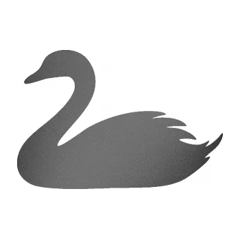 Samolepicí dekorace na vozidlo Labuť 001 levá (41 - grafitová metalíza) SAMOLEPKA NA AUTO, NÁLEPKA, FÓLIE, POLEP, TUNING, VLASTNÍ TEXT, TISK, AUTOSAMOLEPKY.cz, POLEPY, OBRÁZEK, LOGO, 3D STICKERS