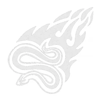 Samolepicí dekorace na vozidlo Animal flames 065 levá had (84 - Ultra Metalic bílá) SAMOLEPKA NA AUTO, NÁLEPKA, FÓLIE, POLEP, TUNING, VLASTNÍ TEXT, TISK, AUTOSAMOLEPKY.cz, POLEPY, OBRÁZEK, LOGO, 3D STICKERS