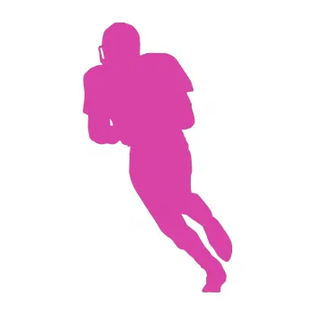 Polep vozidla Americký fotbal 004 levá (16 - růžová) SAMOLEPKA NA AUTO, NÁLEPKA, FÓLIE, POLEP, TUNING, VLASTNÍ TEXT, TISK, AUTOSAMOLEPKY.cz, POLEPY, OBRÁZEK, LOGO, 3D STICKERS