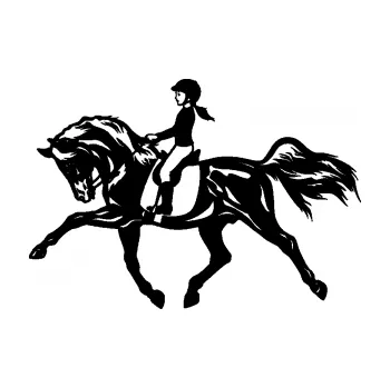 Samolepící dekorace SAMOLEPKA Kůň 060 levá dítě jezdí na koni parkur (01 - černá) NA AUTO, NÁLEPKA, FÓLIE, POLEP, TUNING, VLASTNÍ TEXT, TISK, AUTOSAMOLEPKY.cz, POLEPY, OBRÁZEK, LOGO, SAMOLEPKY