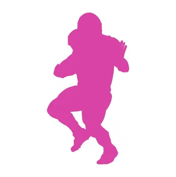 Polep vozidla Americký fotbal 009 levá (16 - růžová) SAMOLEPKA NA AUTO, NÁLEPKA, FÓLIE, POLEP, TUNING, VLASTNÍ TEXT, TISK, AUTOSAMOLEPKY.cz, POLEPY, OBRÁZEK, LOGO, 3D STICKERS