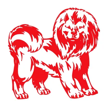 Polep vozidla SAMOLEPKA Pes 029 pravá (10 - červená) NA AUTO, NÁLEPKA, FÓLIE, POLEP, TUNING, VLASTNÍ TEXT, TISK, AUTOSAMOLEPKY.cz, POLEPY, OBRÁZEK, LOGO, SAMOLEPKY