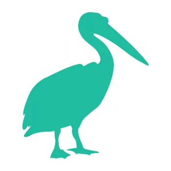 Samolepící dekorace Pelikán 001 pravá (25 - tyrkysová) SAMOLEPKA NA AUTO, NÁLEPKA, FÓLIE, POLEP, TUNING, VLASTNÍ TEXT, TISK, AUTOSAMOLEPKY.cz, POLEPY, OBRÁZEK, LOGO, 3D STICKERS