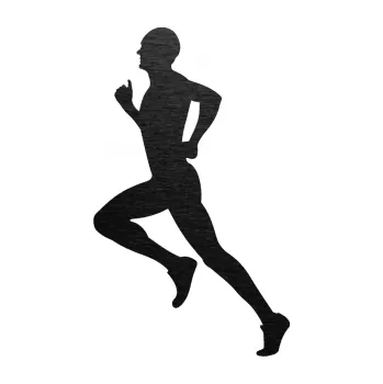 Polep vozidla Běžec 004 levá (63 - škrábaný kov černý) SAMOLEPKA NA AUTO, NÁLEPKA, FÓLIE, POLEP, TUNING, VLASTNÍ TEXT, TISK, AUTOSAMOLEPKY.cz, POLEPY, OBRÁZEK, LOGO, 3D STICKERS