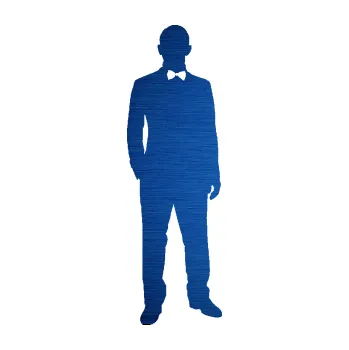 Samolepící dekorace SAMOLEPKA Muž 001 pravá tajný agent (65 - škrábaný kov modrý) NA AUTO, NÁLEPKA, FÓLIE, POLEP, TUNING, VLASTNÍ TEXT, TISK, AUTOSAMOLEPKY.cz, POLEPY, OBRÁZEK, LOGO, SAMOLEPKY