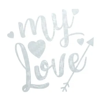 Samolepící dekorace SAMOLEPKA My Love (51 - 3D karbon bílý) NA AUTO, NÁLEPKA, FÓLIE, POLEP, TUNING, VLASTNÍ TEXT, TISK, AUTOSAMOLEPKY.cz, POLEPY, OBRÁZEK, LOGO, SAMOLEPKY