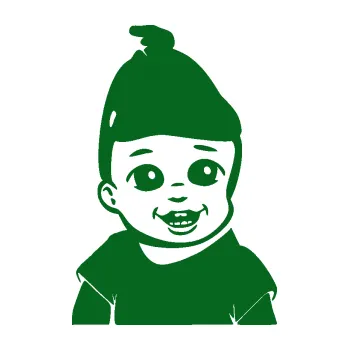 Samolepicí dekorace na vozidlo Dítě v autě 082 pravá chlapeček s čepičkou (20 - tmavě zelená) SAMOLEPKA NA AUTO, NÁLEPKA, FÓLIE, POLEP, TUNING, VLASTNÍ TEXT, TISK, AUTOSAMOLEPKY.cz, POLEPY, OBRÁZEK, LOGO, 3D STICKERS