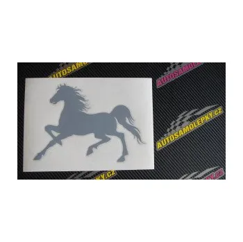 Samolepící dekorace SAMOLEPKA Kůň 037 levá (17 - šedá) NA AUTO, NÁLEPKA, FÓLIE, POLEP, TUNING, VLASTNÍ TEXT, TISK, AUTOSAMOLEPKY.cz, POLEPY, OBRÁZEK, LOGO, SAMOLEPKY