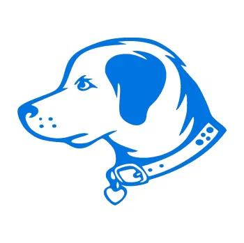 Polep vozidla Pes 058 levá (11 - modrá oceán) SAMOLEPKA NA AUTO, NÁLEPKA, FÓLIE, POLEP, TUNING, VLASTNÍ TEXT, TISK, AUTOSAMOLEPKY.cz, POLEPY, OBRÁZEK, LOGO, 3D STICKERS