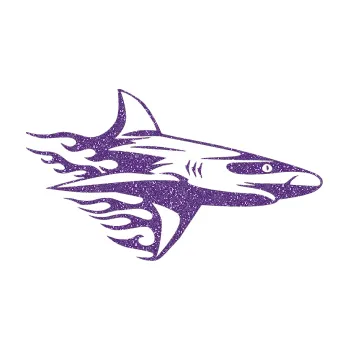 Samolepicí dekorace na vozidlo Animal flames 031 pravá žralok (87 - Ultra Metalic fialová) SAMOLEPKA NA AUTO, NÁLEPKA, FÓLIE, POLEP, TUNING, VLASTNÍ TEXT, TISK, AUTOSAMOLEPKY.cz, POLEPY, OBRÁZEK, LOGO, 3D STICKERS