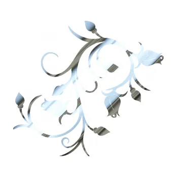 Samolepící dekorace SAMOLEPKA Květina dekor 009 pravá růžičky (80 - chrom fólie stříbrná zrcadlová) NA AUTO, NÁLEPKA, FÓLIE, POLEP, TUNING, VLASTNÍ TEXT, TISK, AUTOSAMOLEPKY.cz, POLEPY, OBRÁZEK, LOGO, SAMOLEPKY