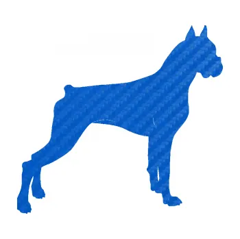 Autodoplněk Samolepka na auto Pes 087 pravá Boxer (57 - 3D karbon modrý) NÁLEPKA, FÓLIE, POLEPY, TUNING, VLASTNÍ TEXT, TISK, AUTOSAMOLEPKY.cz, SAMOLEPKY, OBRÁZEK, LOGO, VÝROBA, PRODEJ